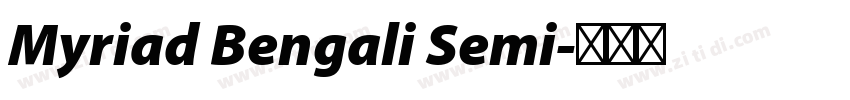 Myriad Bengali Semi字体转换
